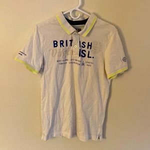 Gaastra Men’s Short Sleeve Off White Polo M Great Condition BVI
